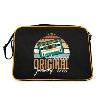 Les Legends sont nés en janvier 1978 à Geschen - Sac Retro - noir/or - Dos