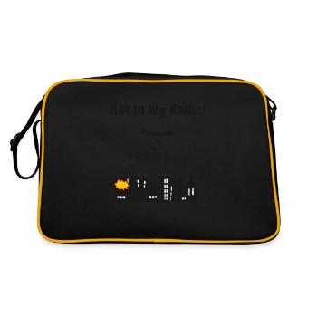 Not in my Name-Nicht in meinem NAmen! - Retro Tasche - Schwarz/Gold - Hinten