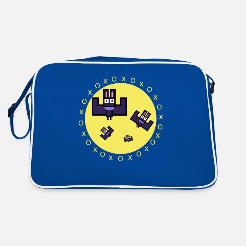 Fledermäuse mit Mond Retro Tasche