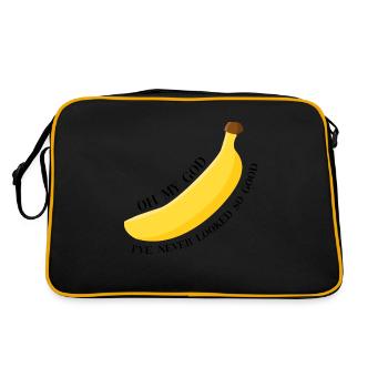 CL16 Banana - Retro Tasche - Schwarz/Gold - Hinten