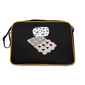 oeufs - Sac Retro - noir/or - Dos