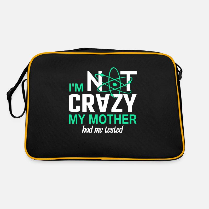 Im not Crazy - Retro Tasche - Schwarz/Gold