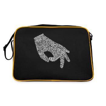 Jeu du rond blanc (mème) - Sac Retro - noir/or - Dos