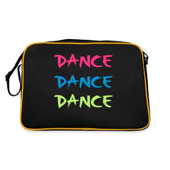 Dance - Retro Tasche - Schwarz/Gold - Hinten
