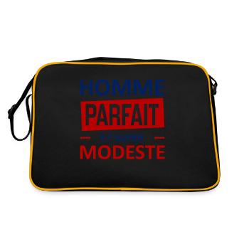 homme parfait et super modeste - Retro Tasche - Schwarz/Gold - Hinten