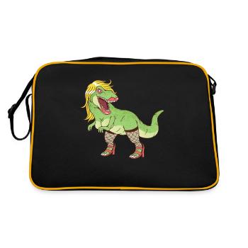 Transsexuel changement de sexe tranny T-Rex - Sac Retro - noir/or - Dos