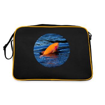 Pêche de la truite d’or - pêche à la truite - Sac Retro - noir/or - Dos