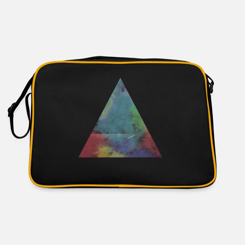 Triangle avec une structure colorée bande dessinée Sac Retro