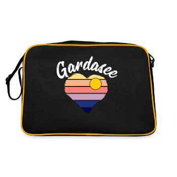 Lac de Garde Fan Lac de Garde vacances - Sac Retro - noir/or - Dos