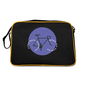 Sans mon vélo - Sac Retro - noir/or - Dos