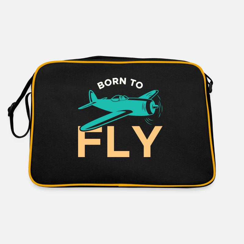 Né pour pilote d’aviation Sac Retro