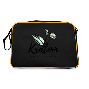 Kratom pour l’amour de la nature brindille - Sac Retro - noir/or - Dos