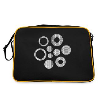 Open Solaris OS - Retro Tasche - Schwarz/Gold - Hinten