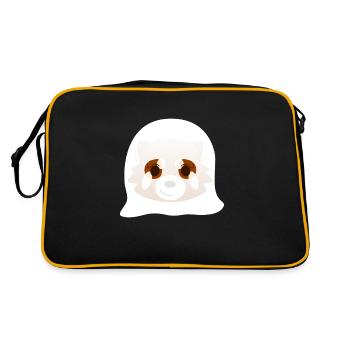 Panda roux déguisé en fantôme pour Halloween - Sac Retro - noir/or - Dos