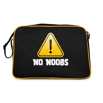 Keine Noobs erlaubt, Funny Gamer svg, Video Game Boy' - Retro Tasche - Schwarz/Gold - Hinten