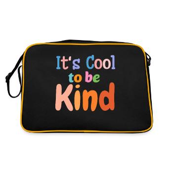 C’est cool d’être gentil - Sac Retro - noir/or - Dos