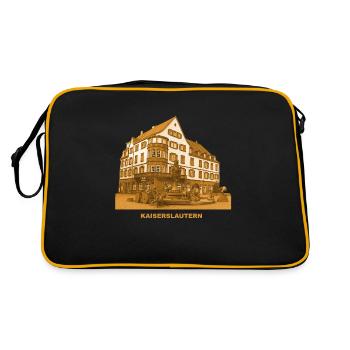Kaiserslautern Kaiserbrunnen Rhénanie-du-Nord-Westphalie - Sac Retro - noir/or - Dos