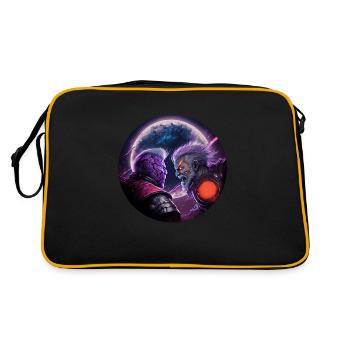 Legend fighter - Retro Bag - black/gold - Back