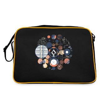 Vintage geometric pattern - Retro Bag - black/gold - Back