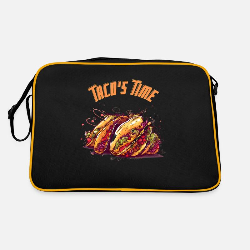 Taco's time - Sac Retro - noir/or