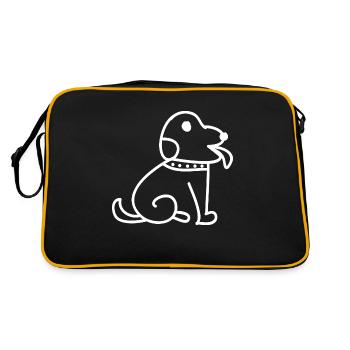 Hund Dog - Retro Bag - black/gold - Back