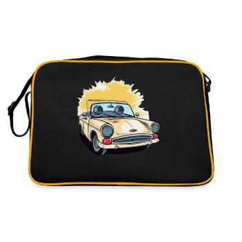 French yellow convertible - Retro Bag - black/gold - Back
