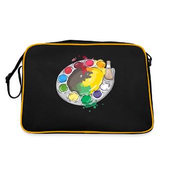 La palette de peinture - Sac Retro - noir/or - Dos