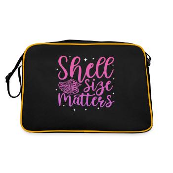Shell size matters - Retro Bag - black/gold - Back