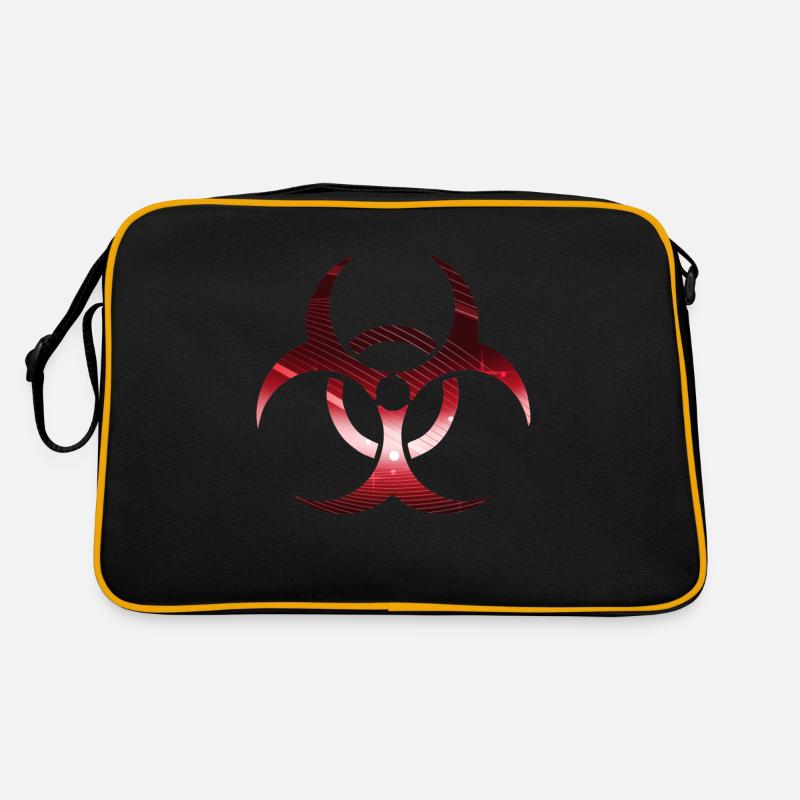 Biohazard rot Retro Tasche