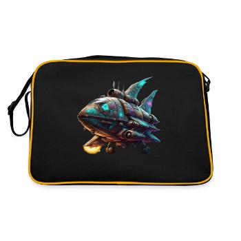 Spaceship - Retro Bag - black/gold - Back