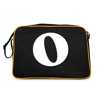 Letter o - Retro Bag - black/gold - Back