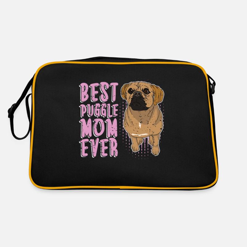 Beste Puggle Mama Hunde Muttertag Geschenk Puggle Retro Tasche
