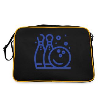 MAC Bowling - Retro Bag - black/gold - Back