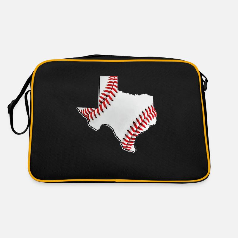 Carte du vrai baseball dans l’État du Texas Sac Retro