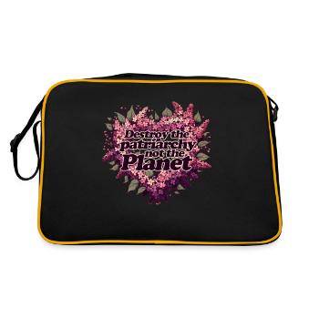 Destroy the Planet not the Patriarchy - Retro Bag - black/gold - Back