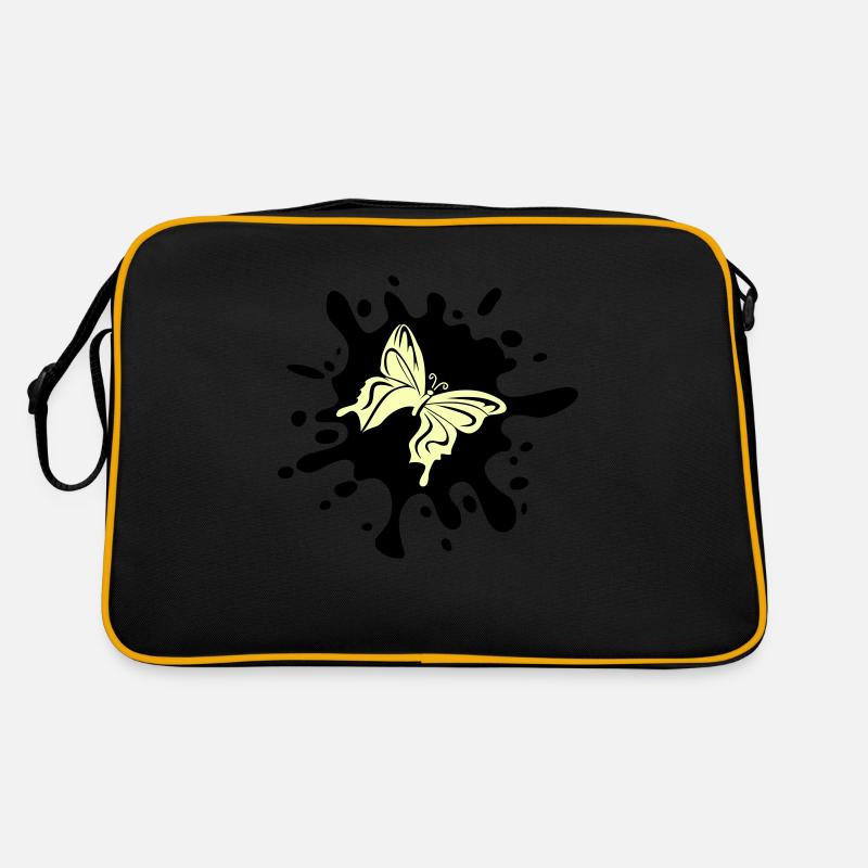 Papillon éclaboussure de couleur Sac Retro