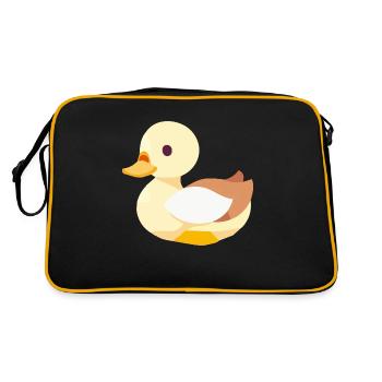 Bébé canard à bec en jaune - Sac Retro - noir/or - Dos