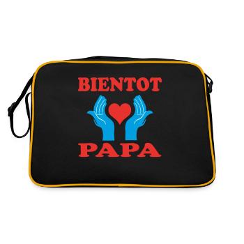 SOON TO BE A DAD - Retro Bag - black/gold - Back