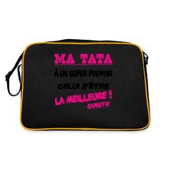 Ma tata la meilleure cuisto - Sac Retro - noir/or - Dos
