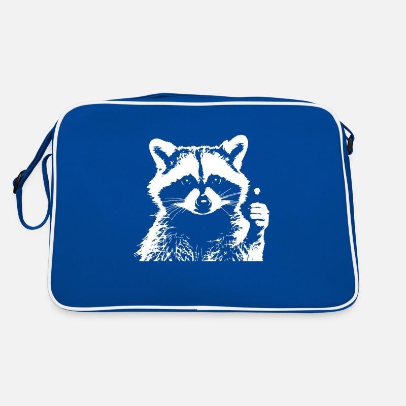 Waschbär Retro Tasche