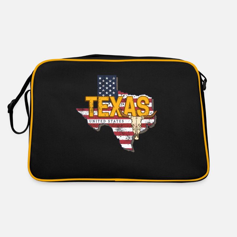 Texas State United States Map Retro Bag