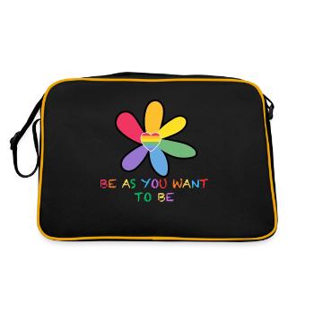 be as you want to be - Retro Bag - black/gold - Back