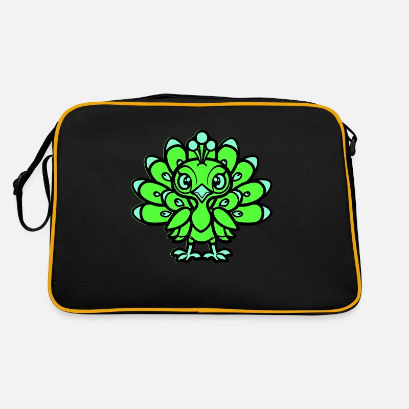 pfau comic tier Retro Tasche