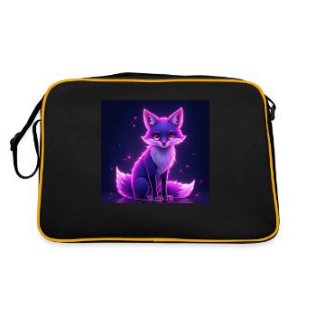 Cottagecore Fox - Retro Bag - black/gold - Back