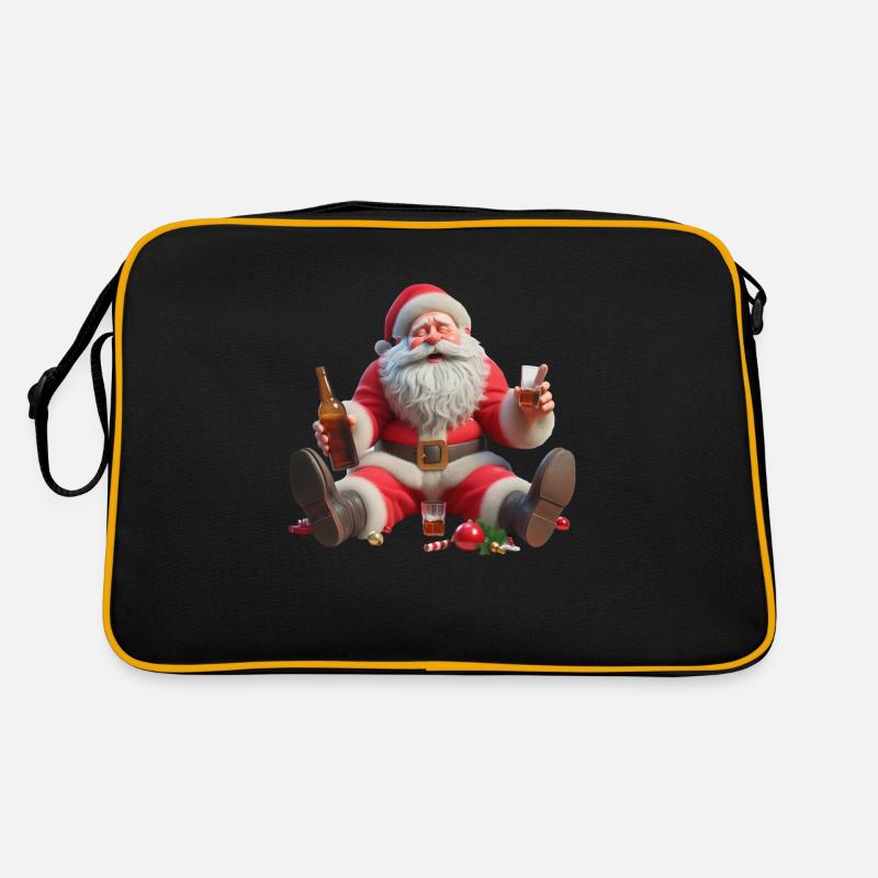 Père Noël ivre 2 Sac Retro