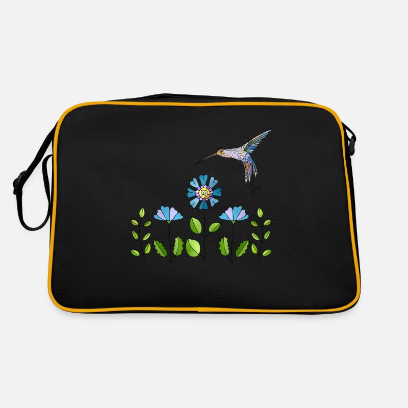 Oiseau coloré Sac Retro