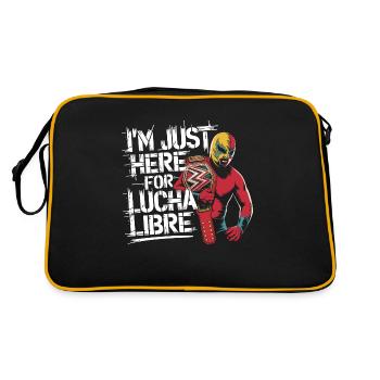 Style de lutte avec masque - Sac Retro - noir/or - Dos