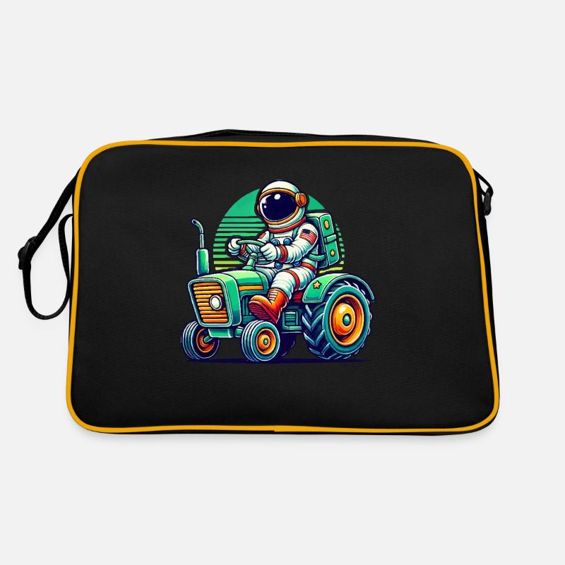 Astronaut Traktor Retro Tasche