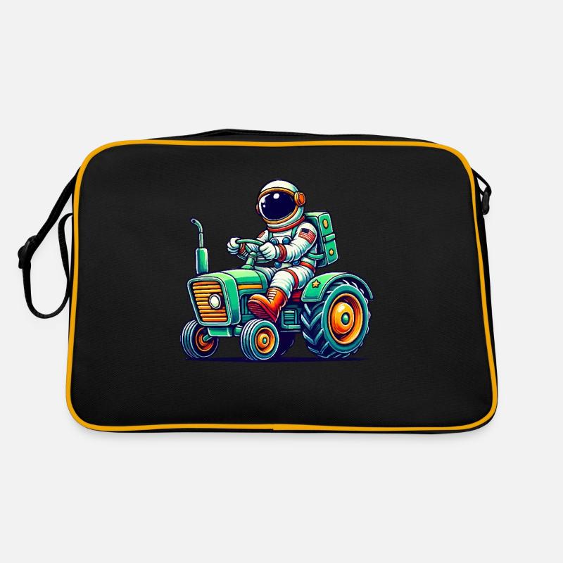 Astronaut Traktor Retro Tasche