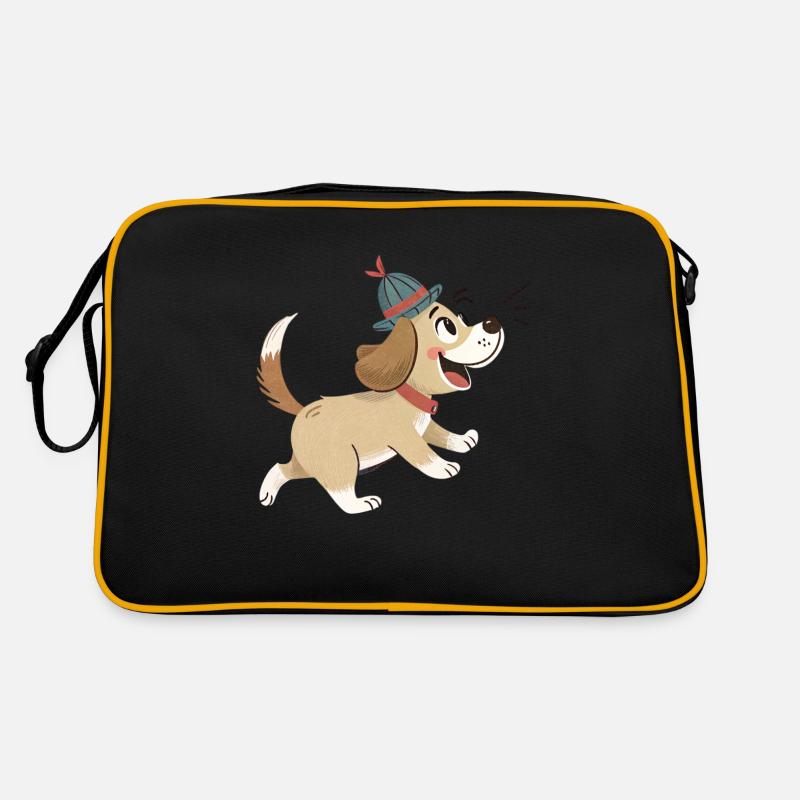Cute dog Retro Tasche
